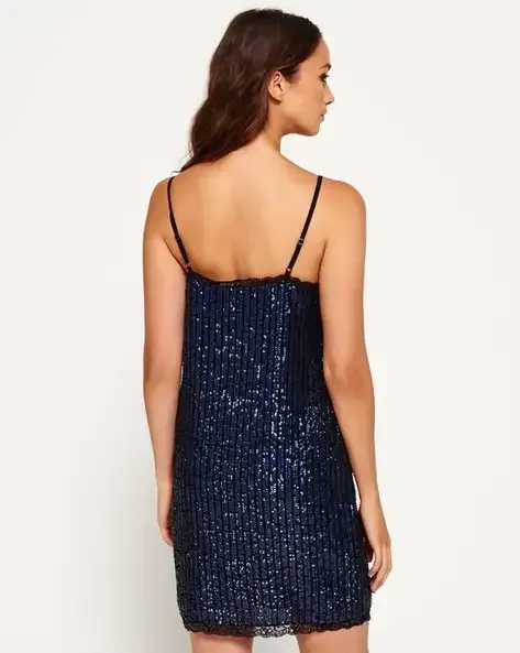 Fustan Superdry origjinal me nure (paeta) dhe dantellë – Madhësia XS S - Imazhi 5