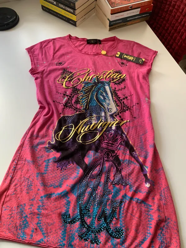 [NEW] Vintage Christian Audigier y2k Shirt Dress - Imazhi 2