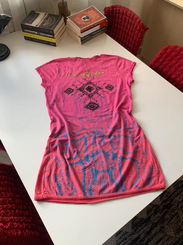 [NEW] Vintage Christian Audigier y2k Shirt Dress - Imazhi 4