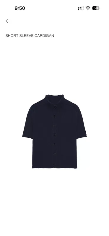 SHORT SLEEVE CONTRAST KNIT CARDIGAN