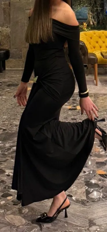 Fustan elegant i zi
