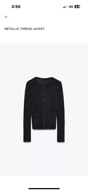 Metallic thread blouse