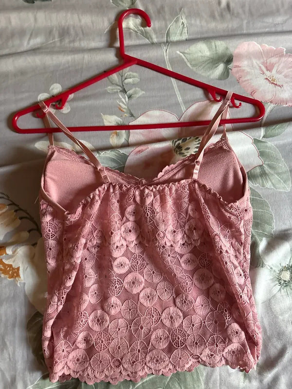 Bluze me rripa roze lacey - Imazhi 2