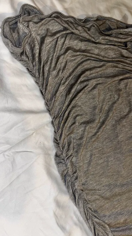 Fustan bust Shein (Masa S) – Gri me mbledhje - Imazhi 2