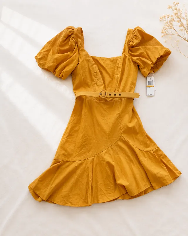 Fustan verore mustard